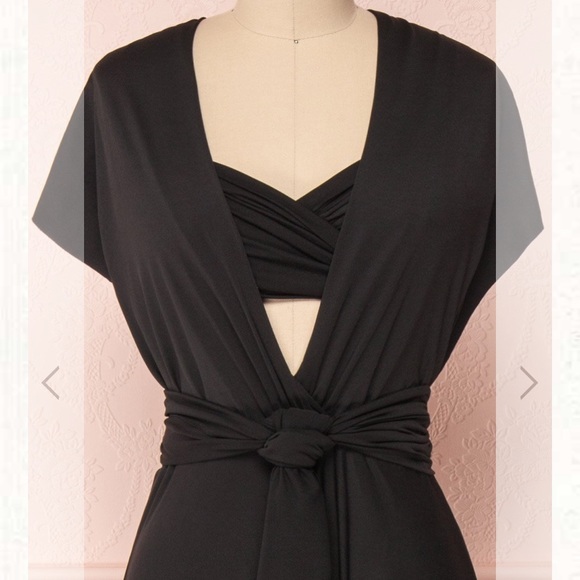 Black Convertible Maxi Dress - Picture 2 of 3